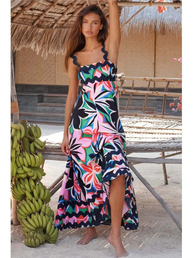 Solana - Robe Maxi Florale Élégante