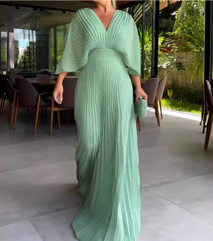 Ria™ - Robe Maxi à Côtes Flottantes