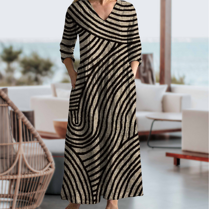 Bonnie - Robe vintage à rayures