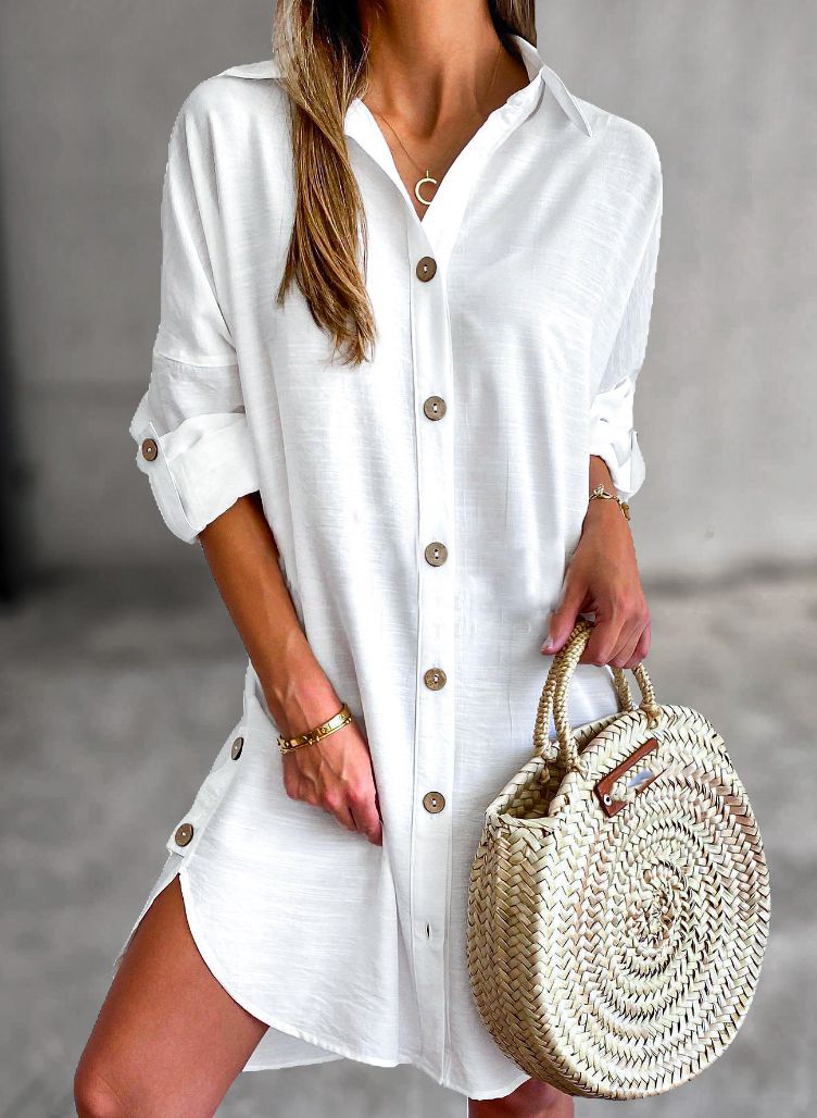 Cassy™ - Robe Chemise Classique