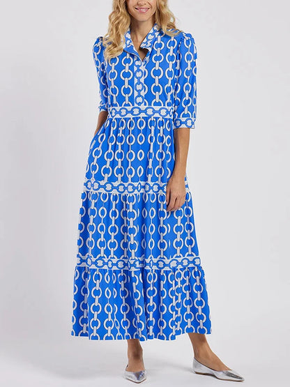 Juliette | Robe Midi avec Détail en Chaîne