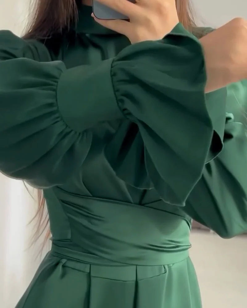 Frost - Robe Maxi Satin Élégante