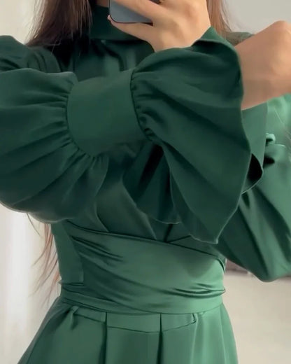 Frost - Robe Maxi Satin Élégante