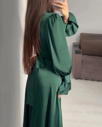 Frost - Robe Maxi Satin Élégante