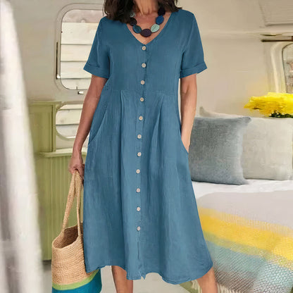 Yasmin™ - Robe Boutonnée Sans Effort