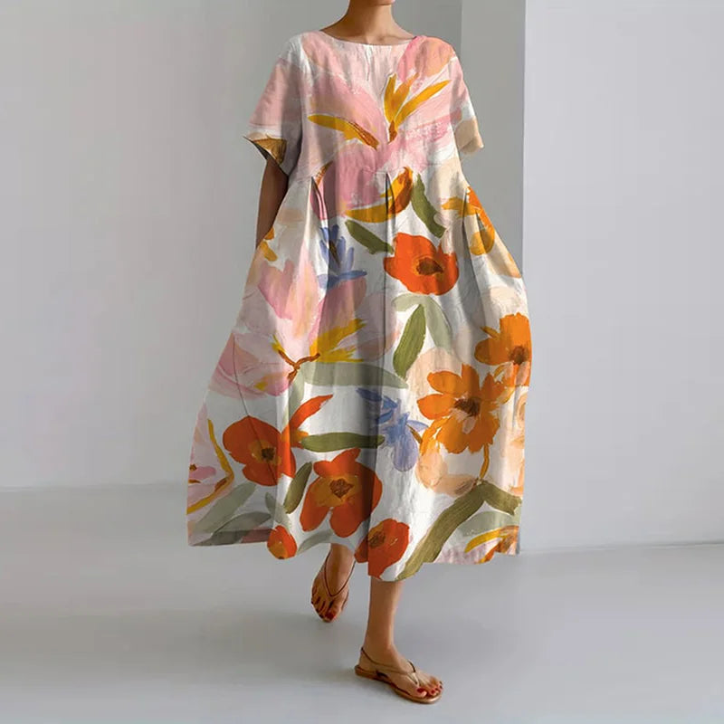 VALENTINA | Robe d'été florale flatteuse