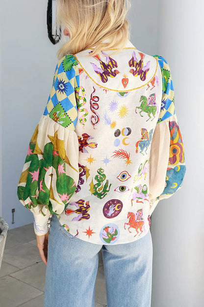 Adalie - Chemise à Manches Bouffantes