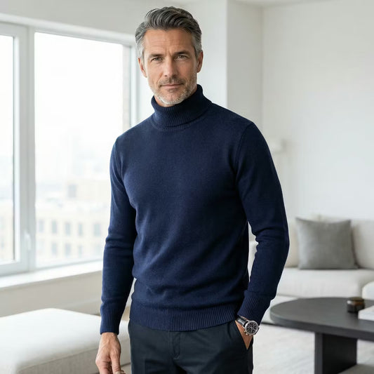 Pull col roulé en cachemire Luxea Paris