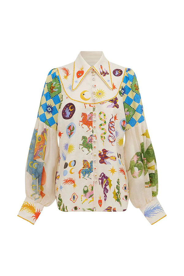 Adalie - Chemise à Manches Bouffantes