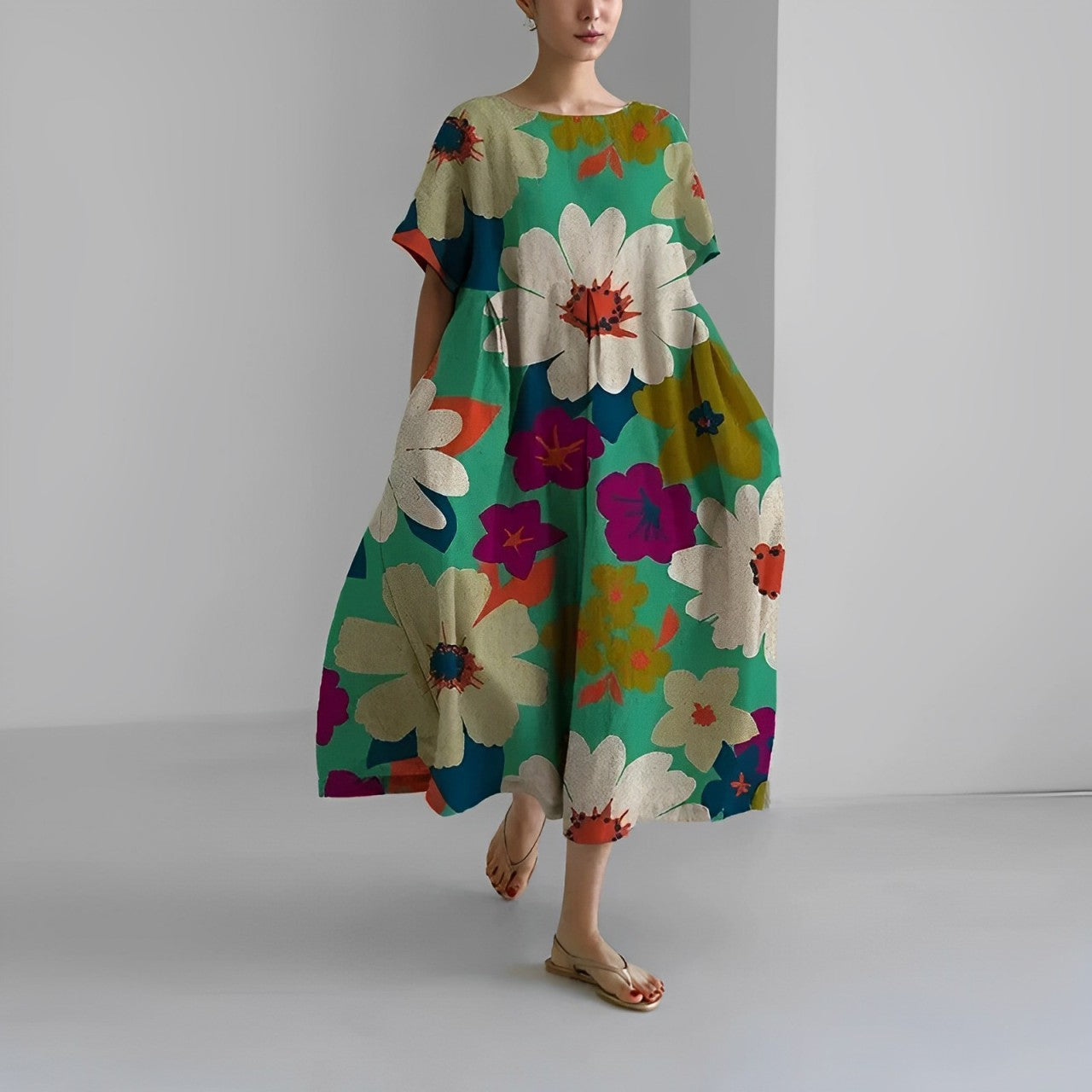 Daisy - Robe Maxi Ample Retro