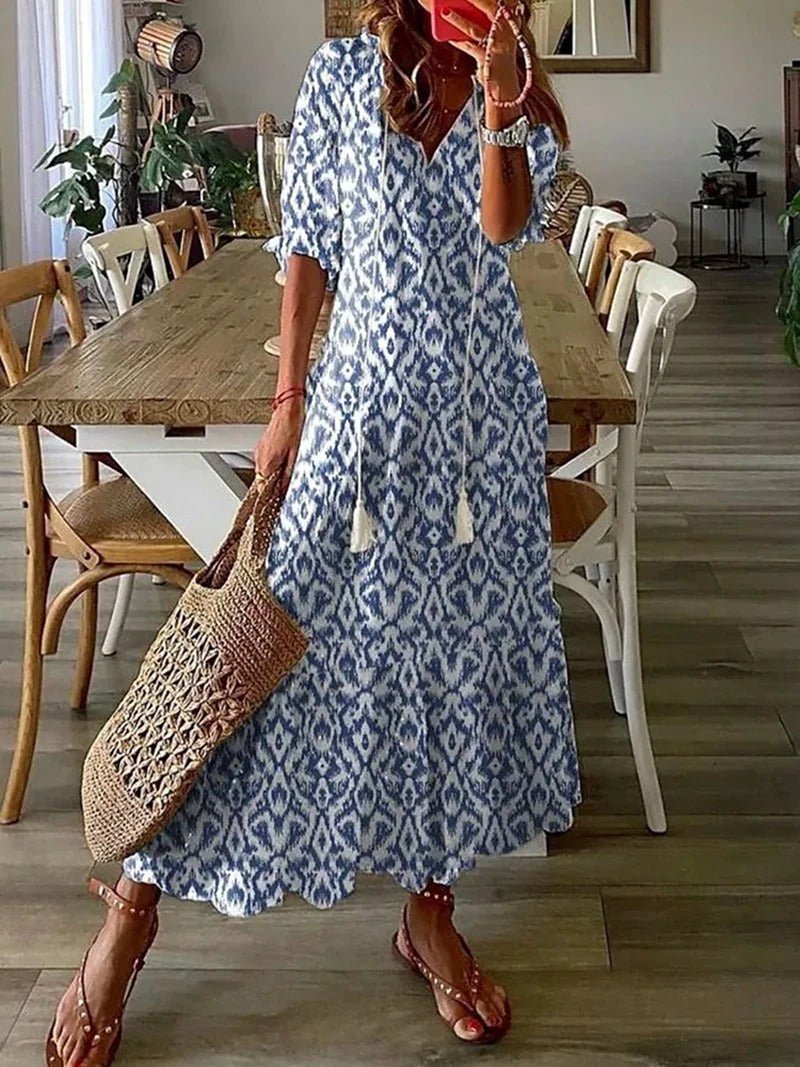 Lana - Robe Maxi Boho Flatteuse pour la Silhouette