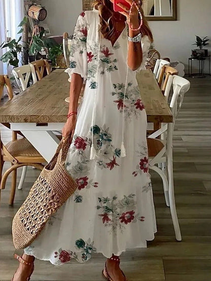 Lana - Robe Maxi Boho Flatteuse pour la Silhouette