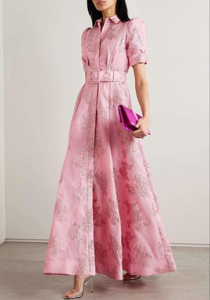 Anabella - Robe avec Manches Bouffantes Courtes