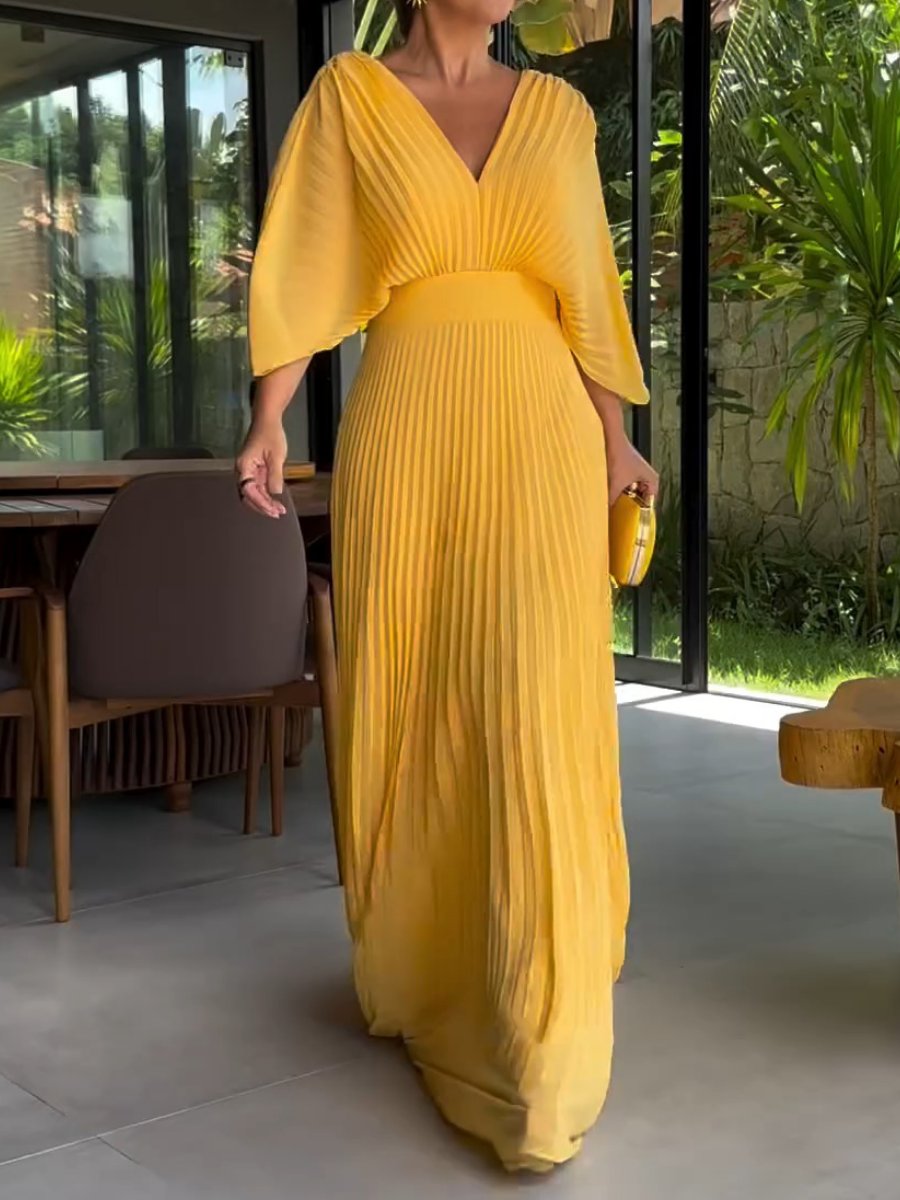 Ria™ - Robe Maxi à Côtes Flottantes