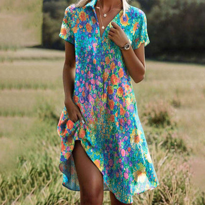 Taylor - Robe V-Neck Vintage Boho
