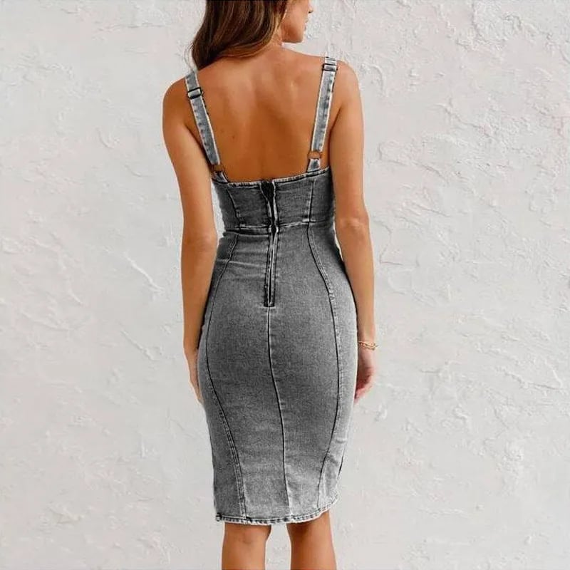 Mona | Robe Camisole en Jean