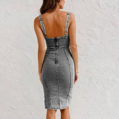 Mona | Robe Camisole en Jean