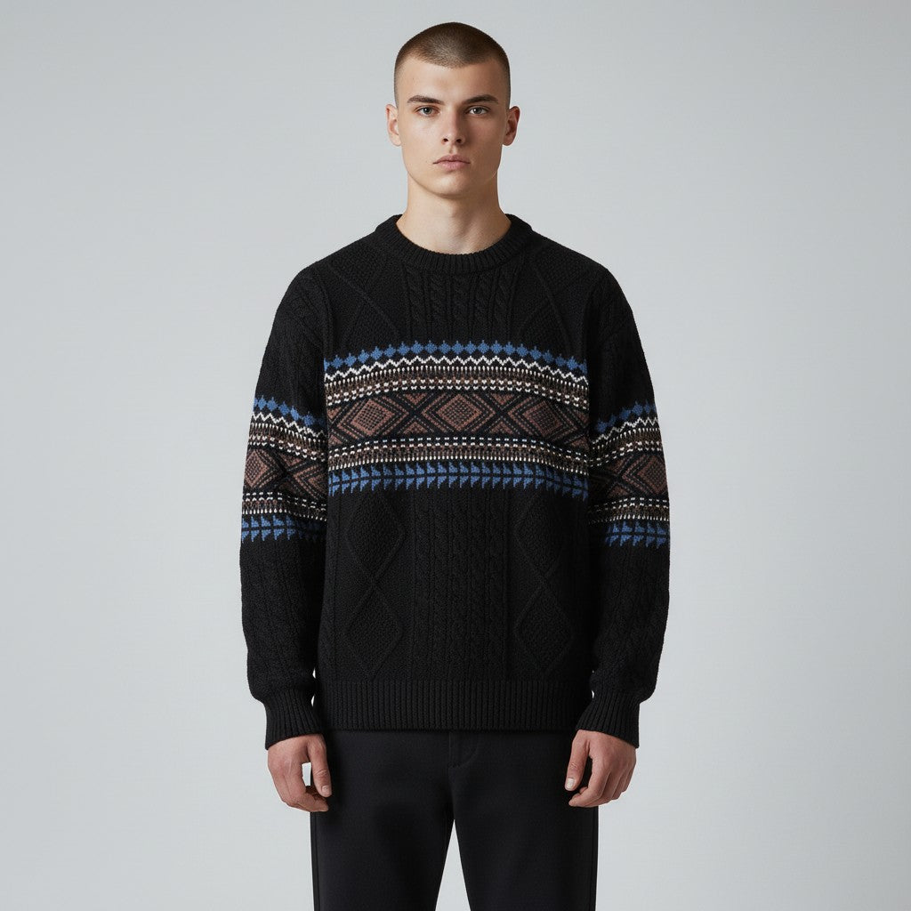 DUMONT LYON | PULL EN MAILLE NORDIQUE POUR HOMME