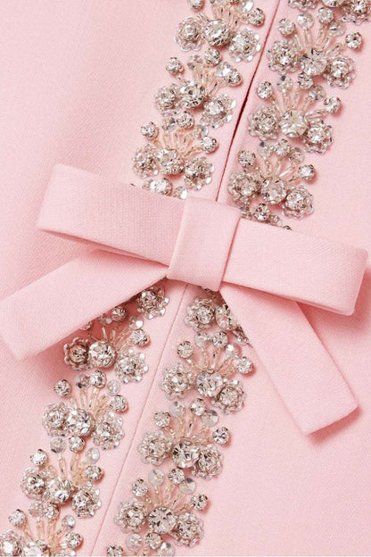 Sybil - Robe de Luxe avec Nœud en Strass